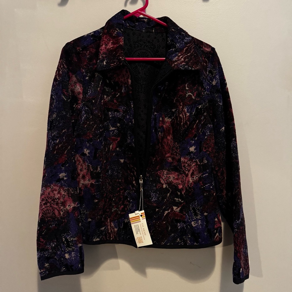 Vintage Multicolor Abstract Blazer